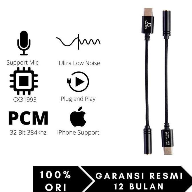 Lansungkirim- J3 Labs Eline Usb Audio Dongle Cx31993 32 Bit 384 Khz Ultra Low Noise