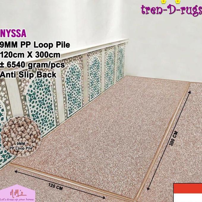 TREN-D-RUGS SAJADAH MASJID KARPET SEJADAH POLOS MODERN ALAS SHOLAT MUSHOLA ROLL GULUNGAN PANJANG SHA