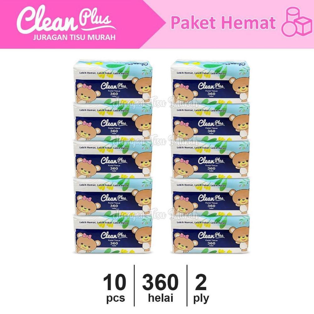 Tisu Cleanplus PAKET 10 PCS Tisu Wajah Tisu Nice