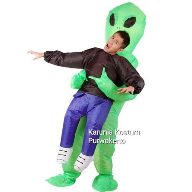 KOSTUM ALIEN UFO ( DI GENDONG ALIEN ) COSPLAY BADUT LUCU KARAKTER ULTAH KOSTUM ANGIN PESTA BAJU Top