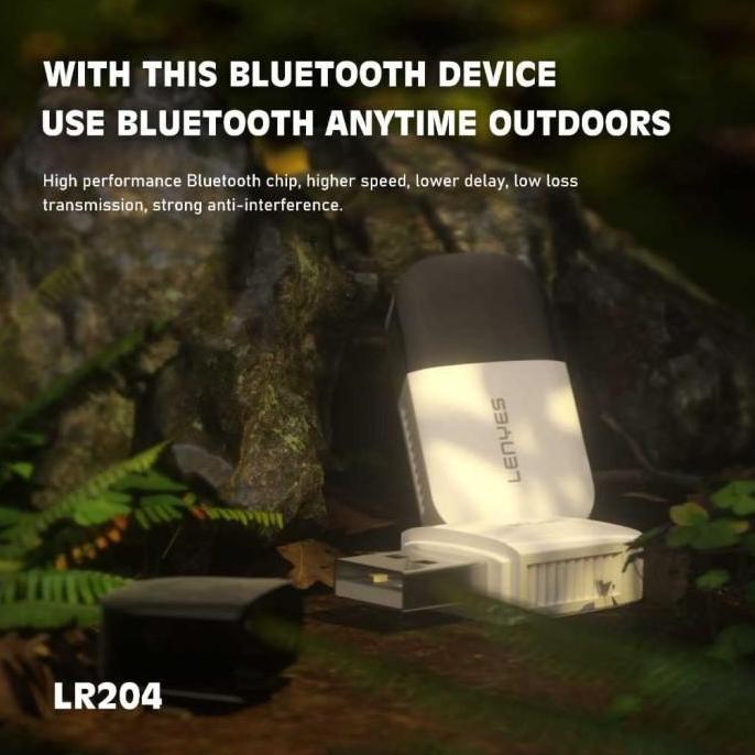 Lansungkirim- Lenyes Lr204 Bluetooth Receiver Usb Wireless Audio Dongle Car Speaker V5.1 Garansi Res