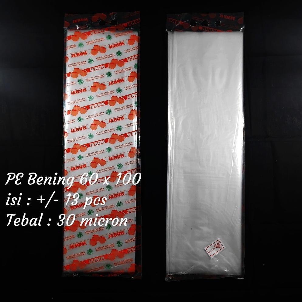 Kantong Plastik PE Besar, Plastik Bening, Plastik Sayur, PE 35x50, PE 40x60, PE 50x75, PE 60x100