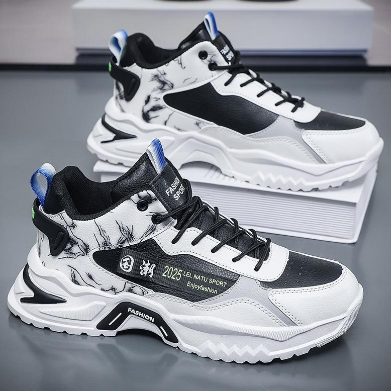 Sepatu kets pria terbaru fashion sepatu pria berkualitas tinggi sepatu pria hitam