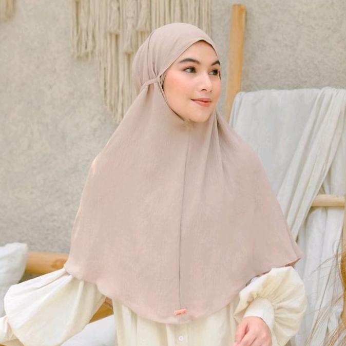 Baguskok- Jilbab Bergo Crinkle Airflow L/Hijab Instan Bergo Crinkle