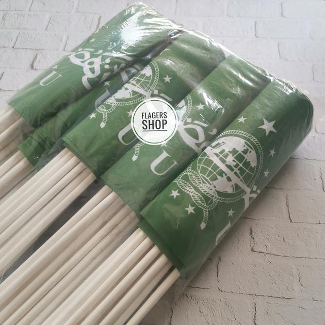 [100 PCS] BENDERA PAWAI NU / BENDERA STIK NU / BENDERA TANGAN NU
