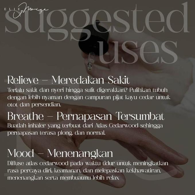 100% Pure Cedarwood Atlas Essential Oil Minyak Kayu Cedar Essential Oil Murni