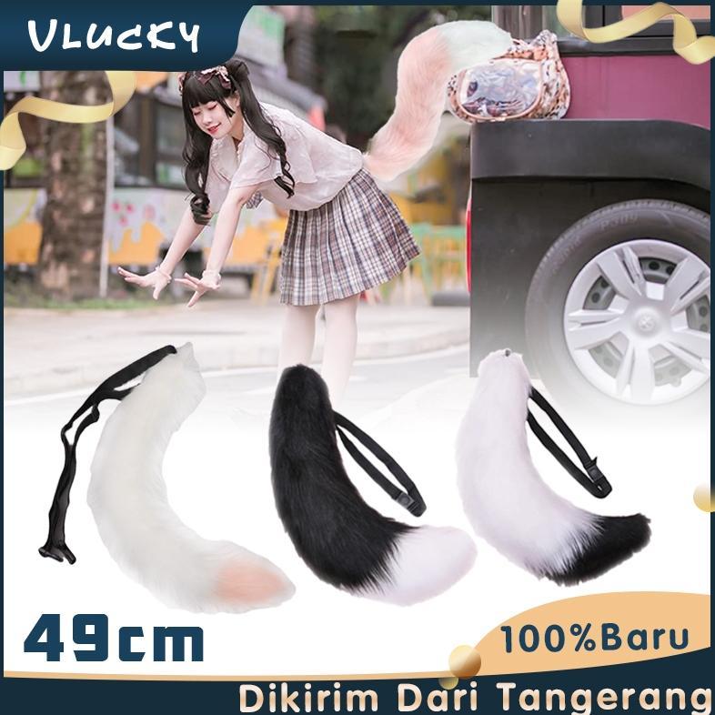 Fox Tail Lolita Cosplay Faux Fur Fox Costume Cat Tail Cosplay Party Costume Top