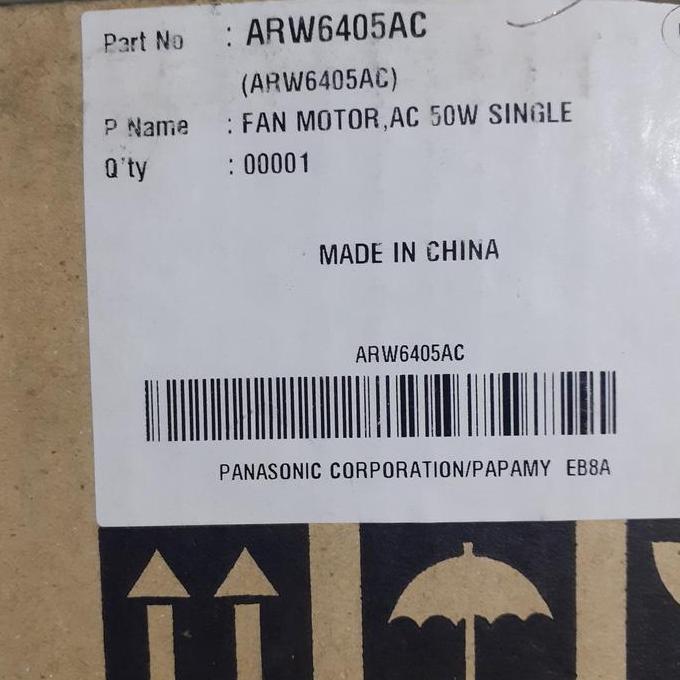 Motor Fan Outdoor Ac Fan Dc Arw6405Ac 50Watt Original Baru