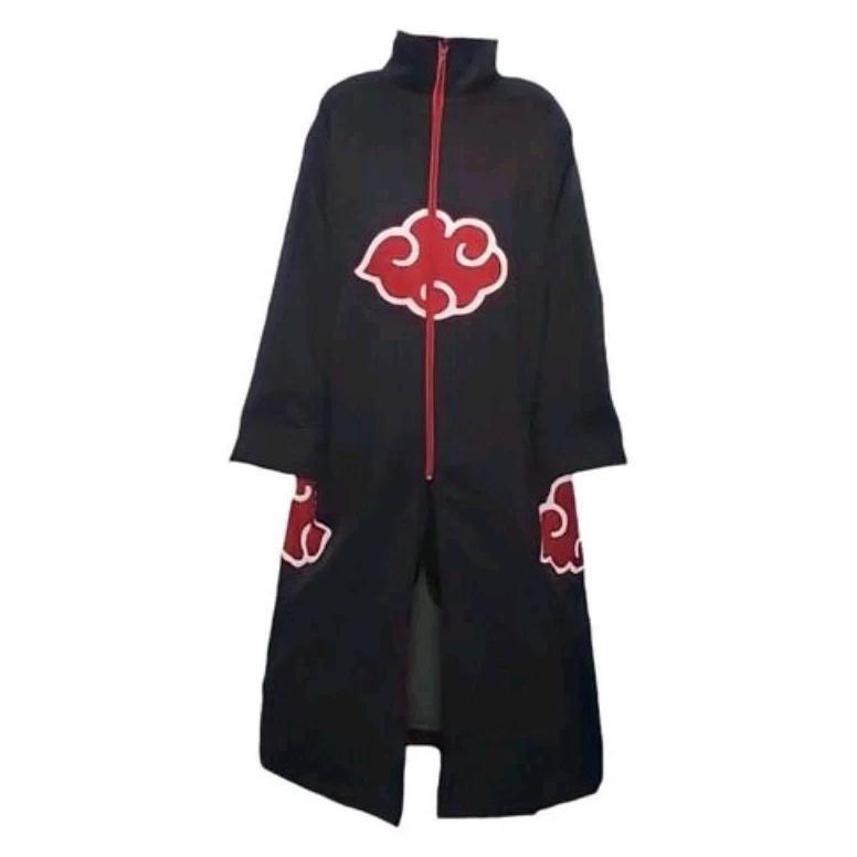 Jaket Jubah Anime Akatsuki Kerah Premium Distro Quality / Jaket Cosplay Anime Pria /Jaket Wibu Anime