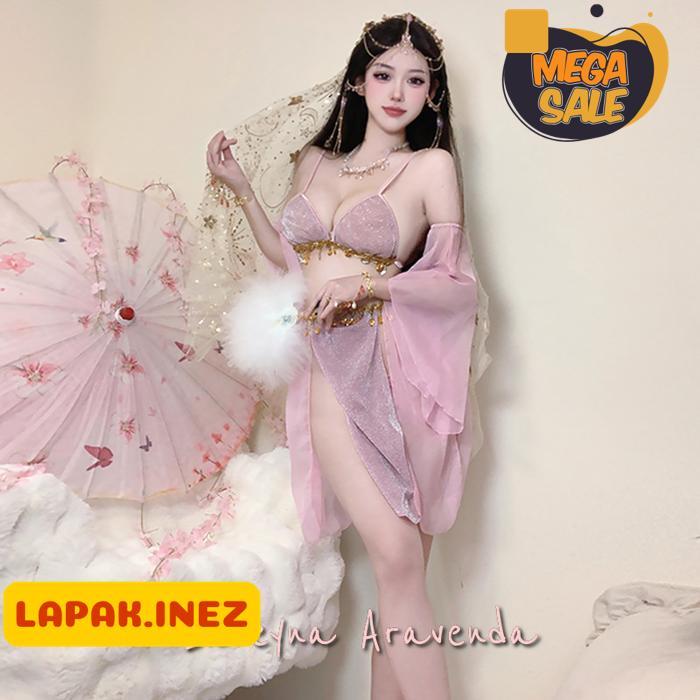 KOSTUM PENARI PERSIA EKSOTIS SET LINGERIE BELLY DANCE ELEGAN LG527 BY INE'Z COLLECTION