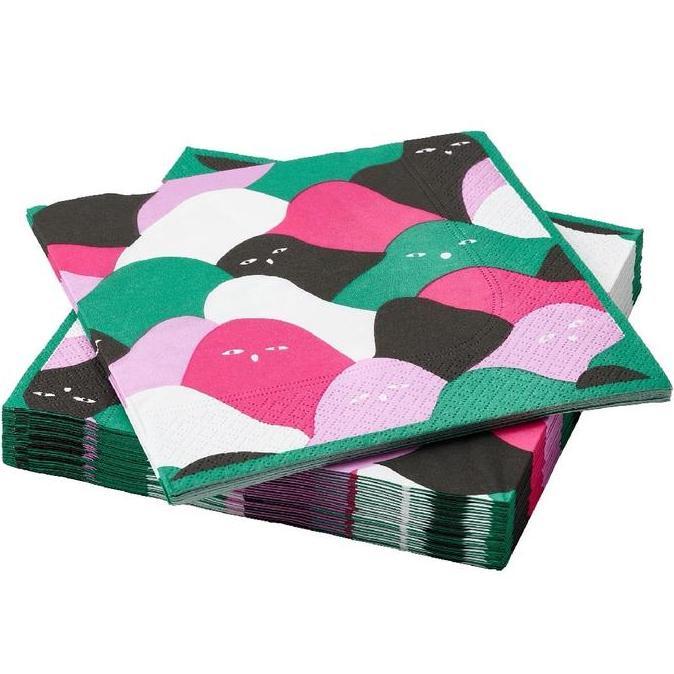 TISSUE NAPKIN SERBET MAKAN KERTAS UKURAN 33 MOTIF SM
