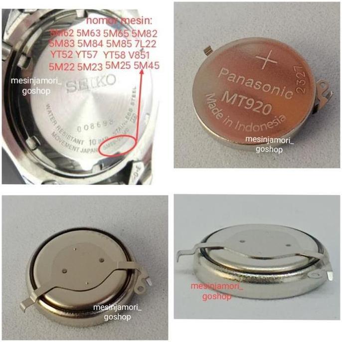 HARGA DISC - baterai capacitor seiko YT57 YT58 5M54 5M62 5M63 5M82 7L22 302324T ori