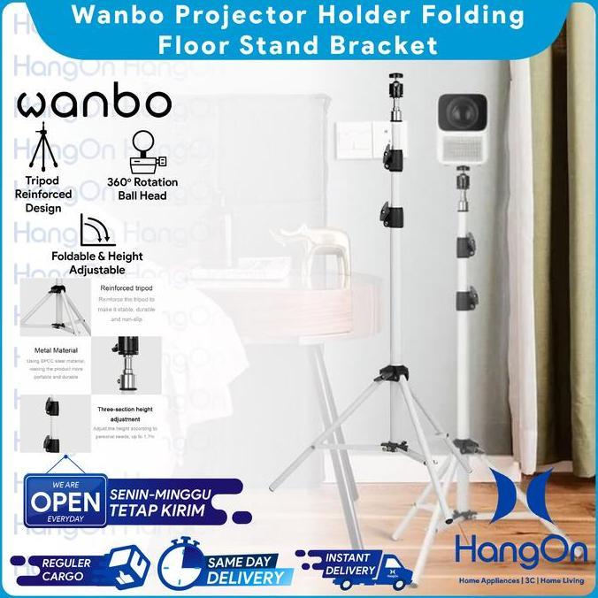 Wanbo Projector Holder Folding Floor Stand Bracket Tripod Proyektor