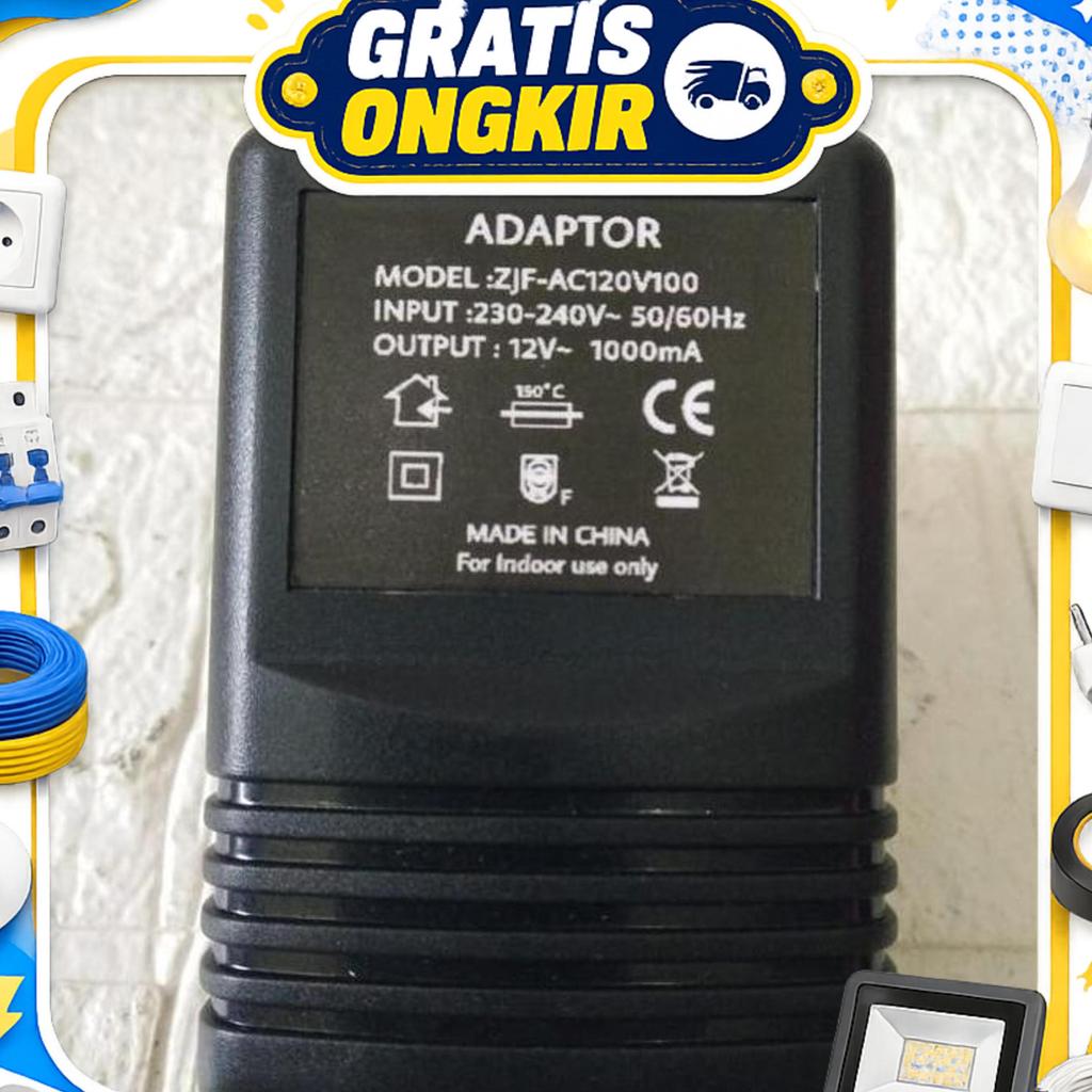 Adaptor Model : Zjf-Ac120V100 12V 1000Ma