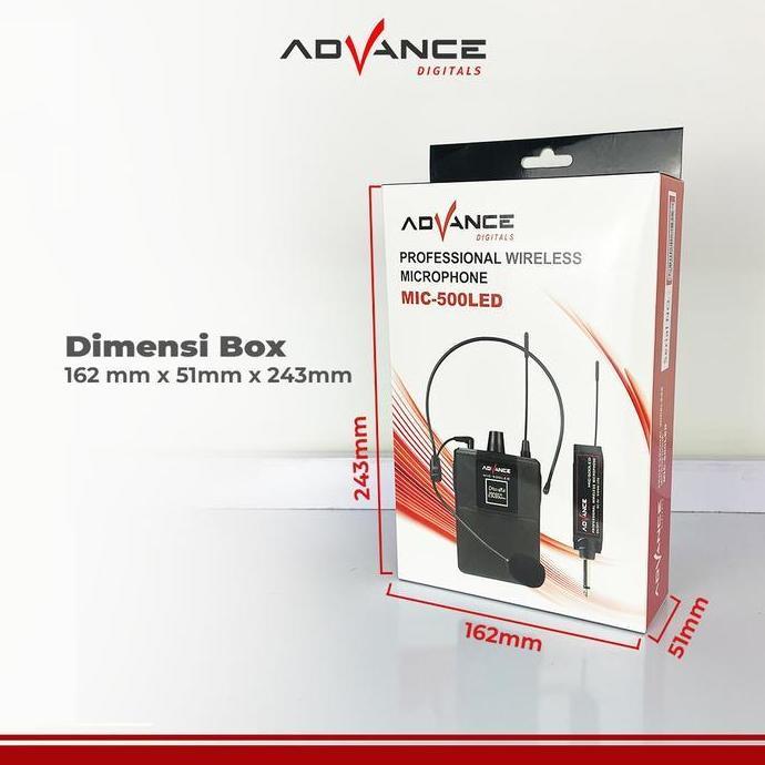 Murah Mic Wireless Clip On / Microphone Eksternal Advance Mic-500