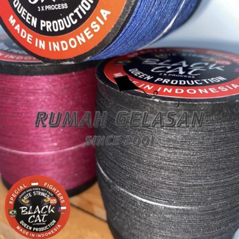 IKALKELONTONG SENAR GELASAN LAYANG LAYANG SPESIAL TURNAMEN BLACK CAT BERKUALITAS