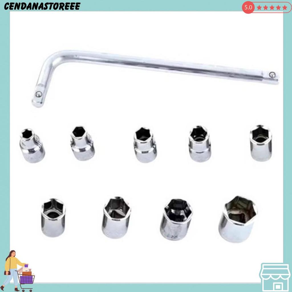 Kunci Shock 10Set 27Set Lengkap Komplit Obeng Socket Ring Tool Kit Alat Bengkel Service Mobil Motor 