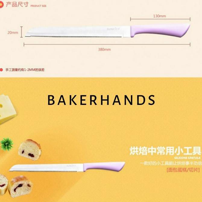 Pisau roti stainless/Bread knife import stainless