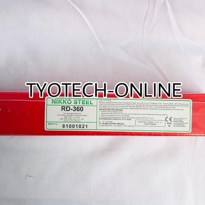 Sale Kawat Las Nikko Steel Rd-360 3.2 Mm / Welding Electrode Rd-360 3.2Mm