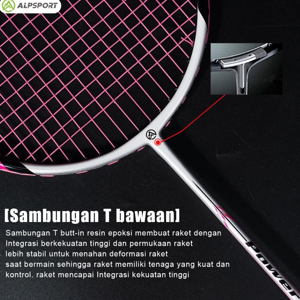 exclusive alpsport new power 4u g5 100% serat karbon penuh desain asli 22-28lbs 24t raket bulutangki