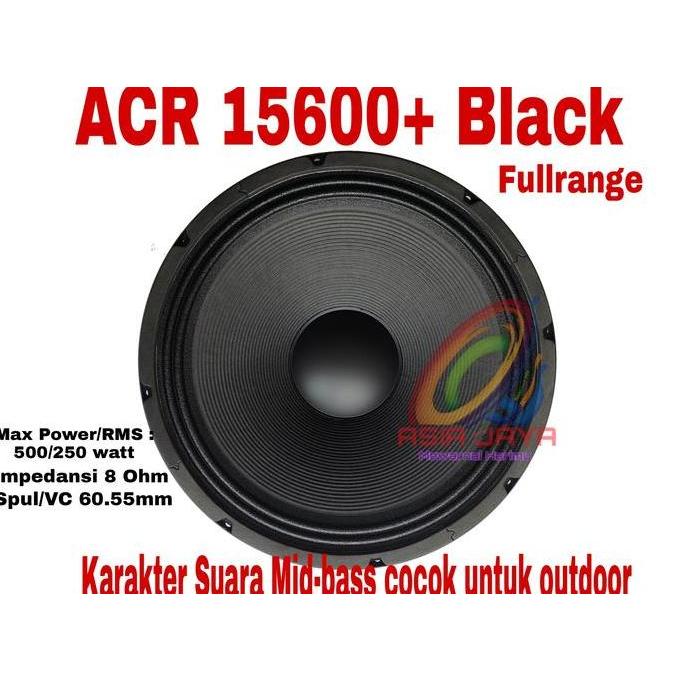Speaker ACR 15600+ Black / Speaker 15" ACR 15600 + 15 Inch Speakers