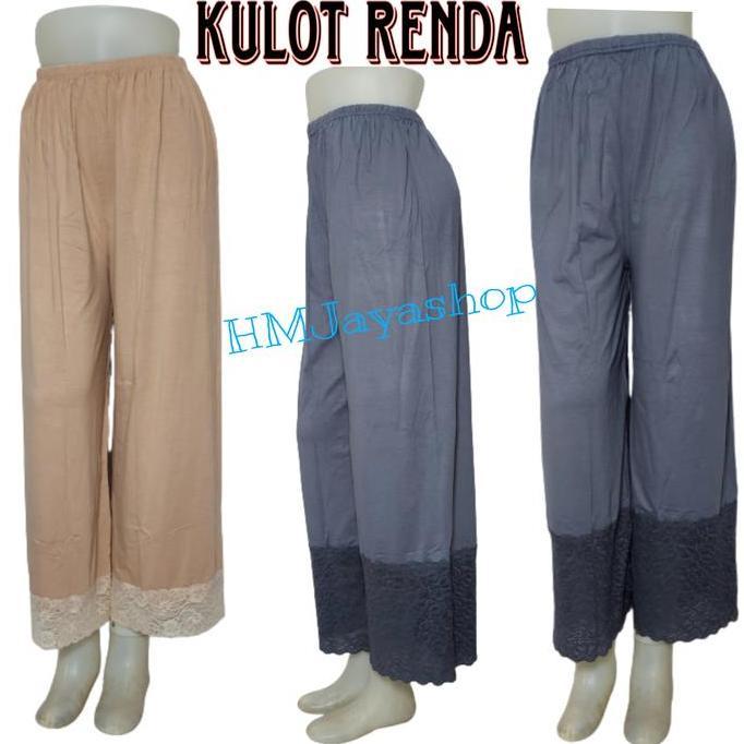 DV292 >> Celana Kulot Daleman Gamis Renda