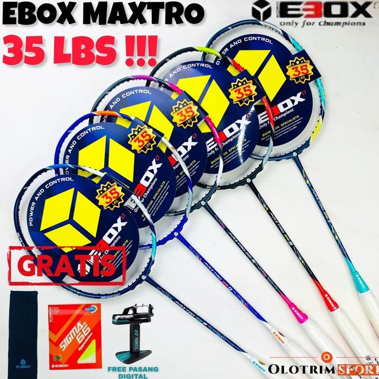 Promo Terbaru Raket Badminton Ebox Maxtro 35Lbs 35 Lbs Original
