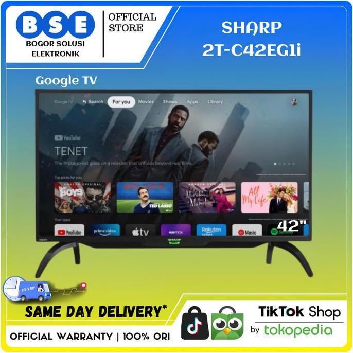TV ANDROID GOOGLE TV 42 INCH DIGITAL TV SHARP 42EG1i Pengganti C42BG1i
