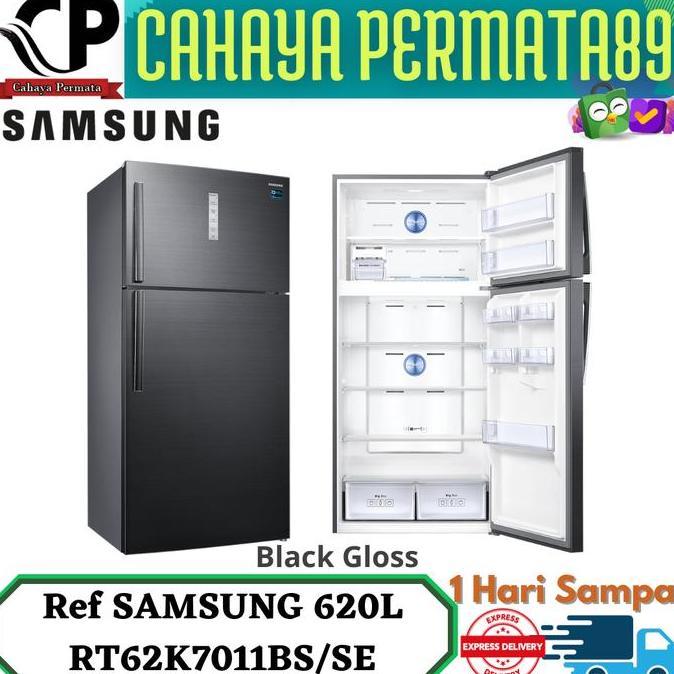 SAMSUNG RT62K7011BS Kulkas 2 Pintu Jumbo 620L Twin Cooling Plus RT62