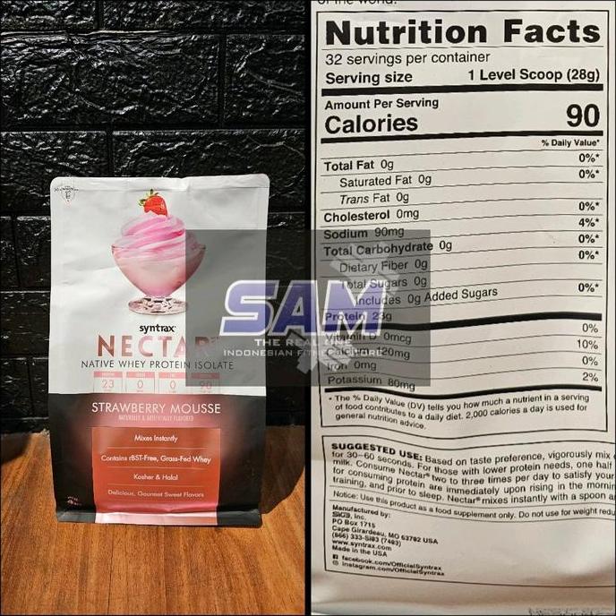 Suplemen Fitness Syntrax Nectar 2 Lb Malang Whey Protein Isolate