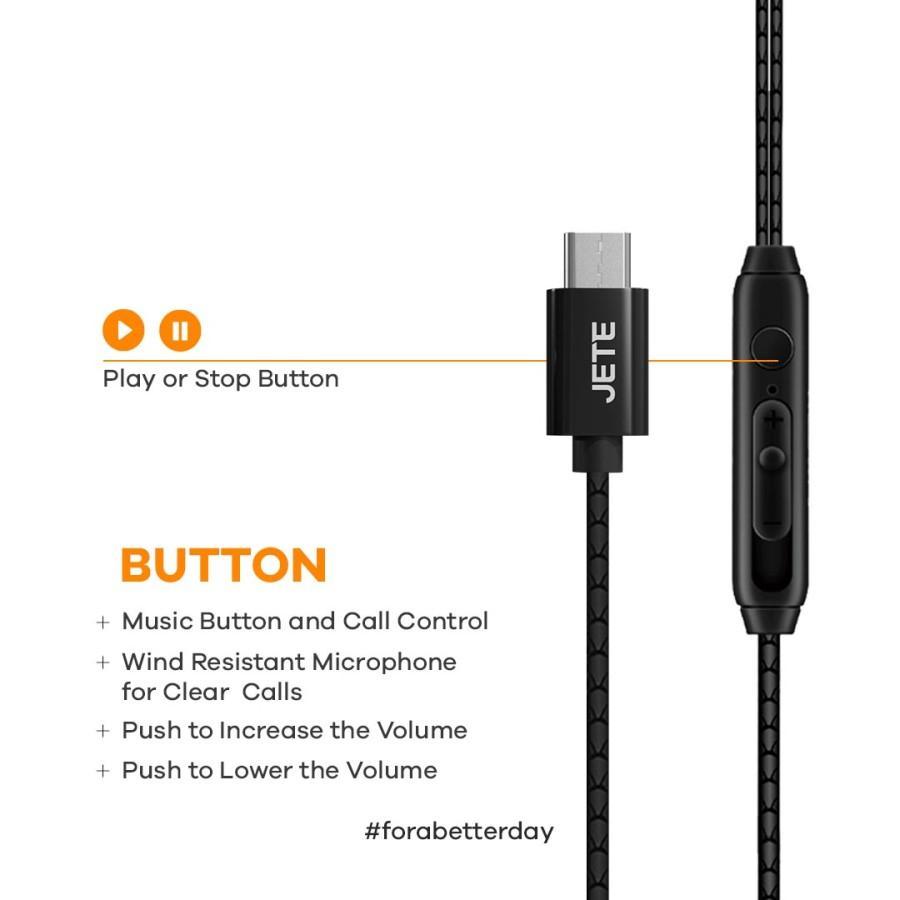 Jete Hx1 Earphone Type C Super Bass
