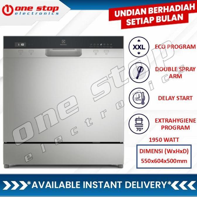 ELECTROLUX EFC3862MS UltimateCare 300 Compact Dishwasher 55cm