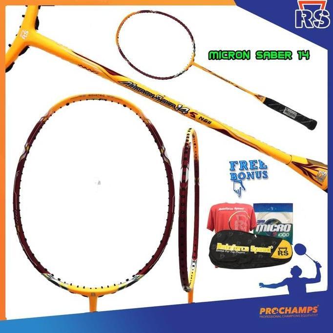 Raket Badminton - Rs Micron Saber 14 Ng Ii - Original
