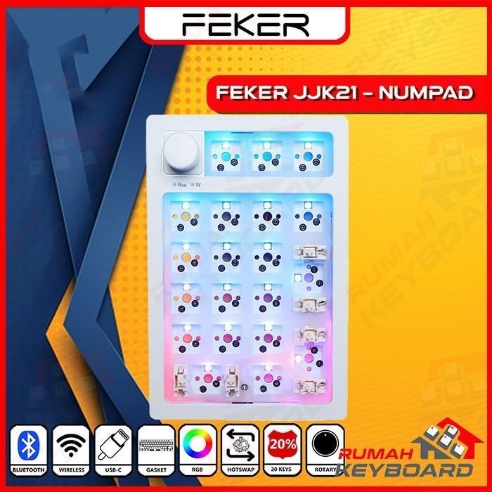Feker Jjk21 - Numpad - 3 Mode - Gasket - Knob - Mechanical Keyboard