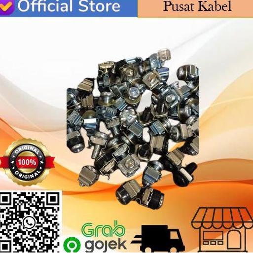 CAGE NUT BOLT ( CAGE NUT M6 + BAUT ) ISI 50 PASANG DISKON
