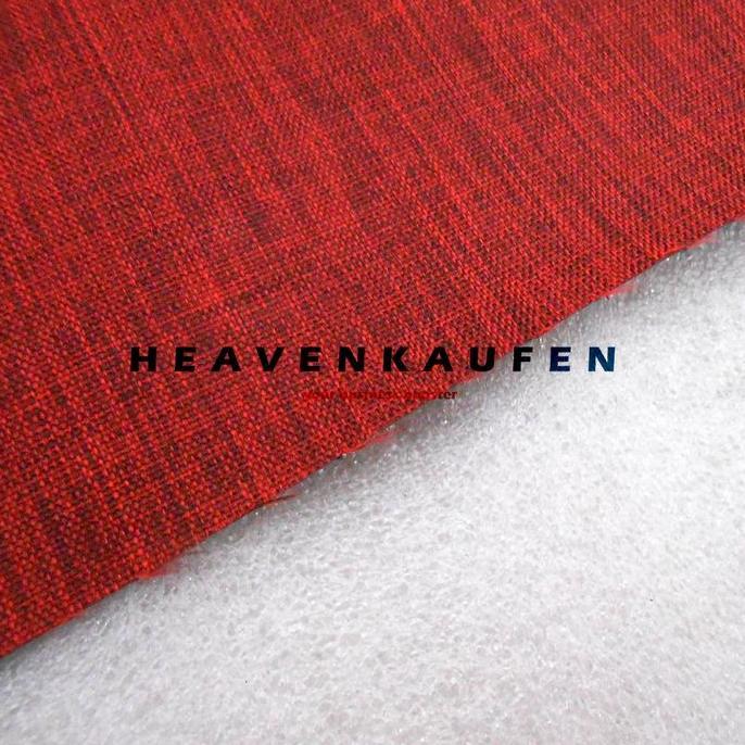 Kain Tas Polyester 300D Merah Motif Salur Toscano Coating PVC Harga Per Meter