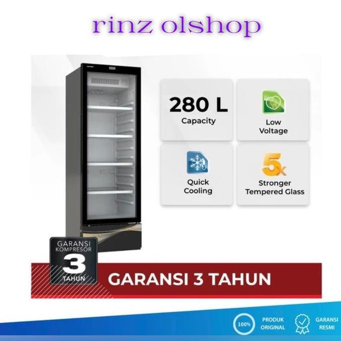 SHOWCASE POLYTRON SCN238X KULKAS PENDINGIN MINUMAN SCN238