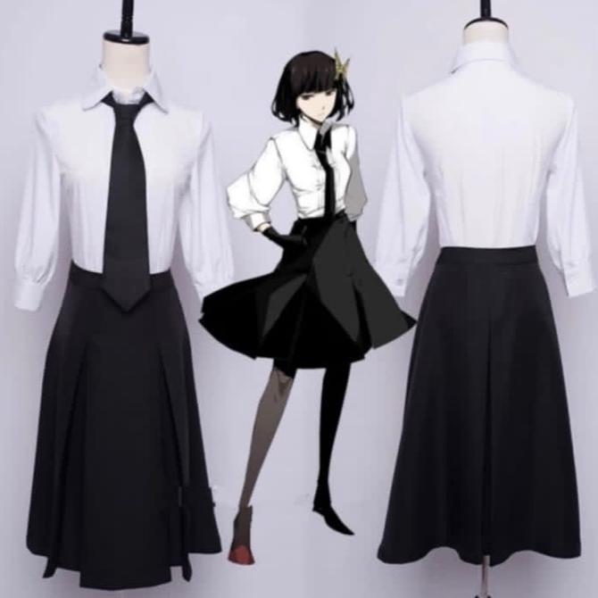 Akiko Yosano Cosplay Costume Anime Allsize Fit Diskon