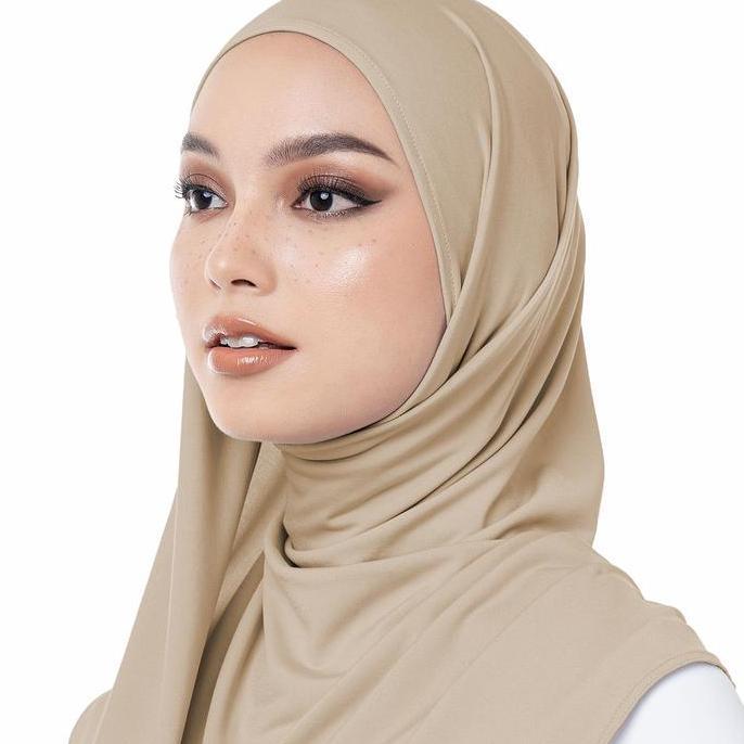 Hameeda - Hannah Instant Hijab | Jersey Bergo Pashmina Panjang Muslim Kerudung Santai Wanita TSY