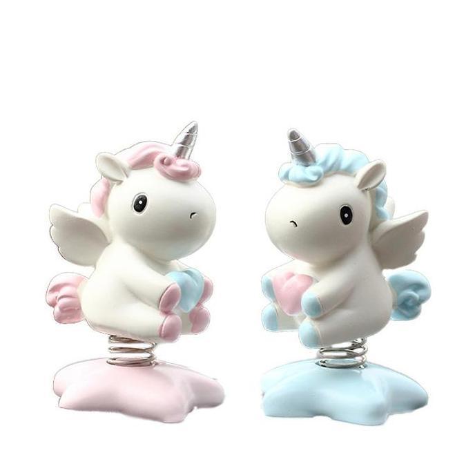 Pajangan Dashboard Little Pony Unicorn Kepala Goyang Mobil Kuda Shaking Head Hiasan Dekorasi BS
