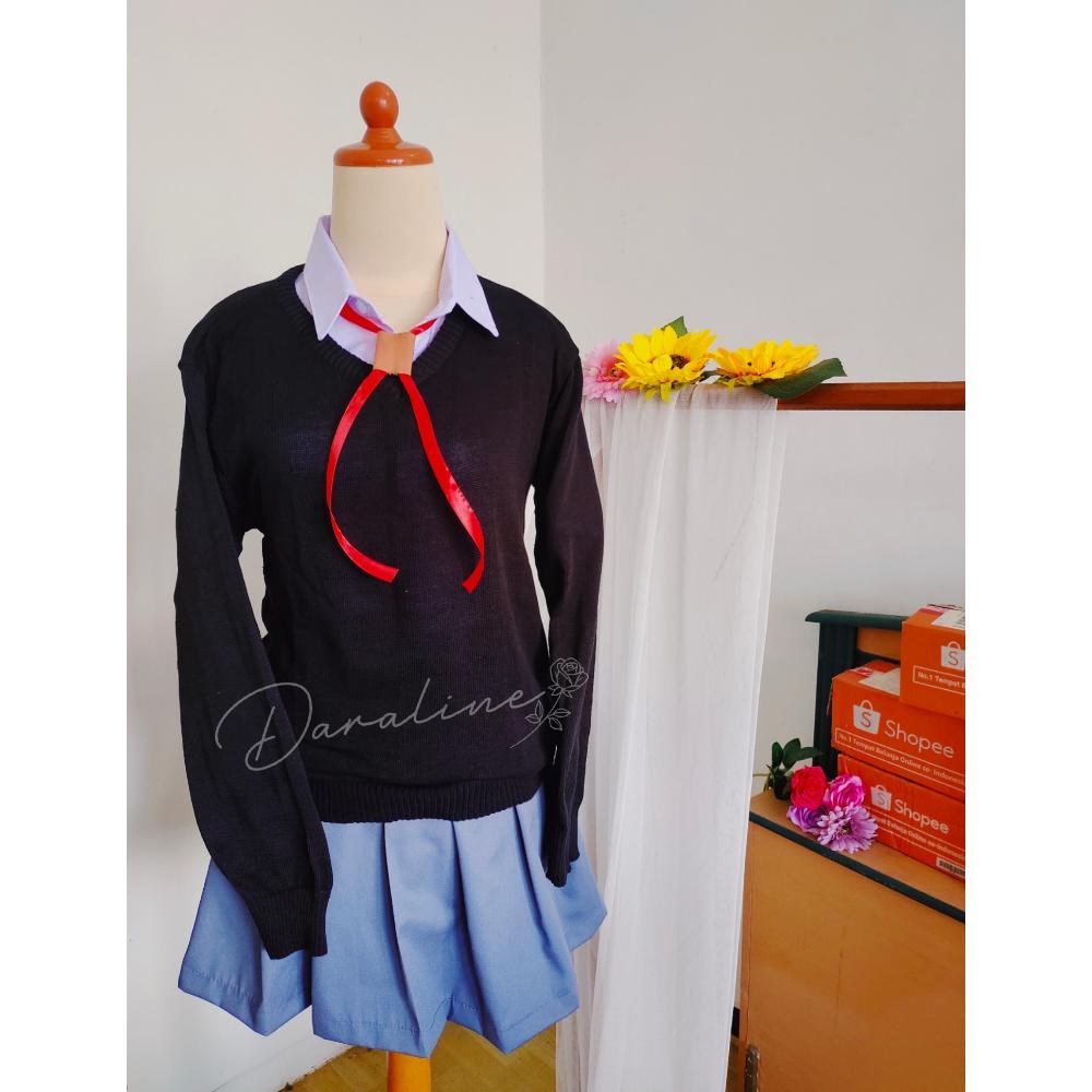 Kostum Seragam Cosplay Micchon Shikimori Anime Kawaii Shikimori-san School Uniform High Quality Disk