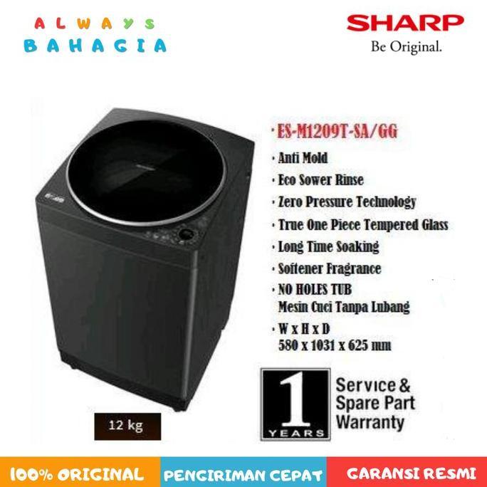 SHARP MESIN CUCI 12KG ES-M1209T-GG