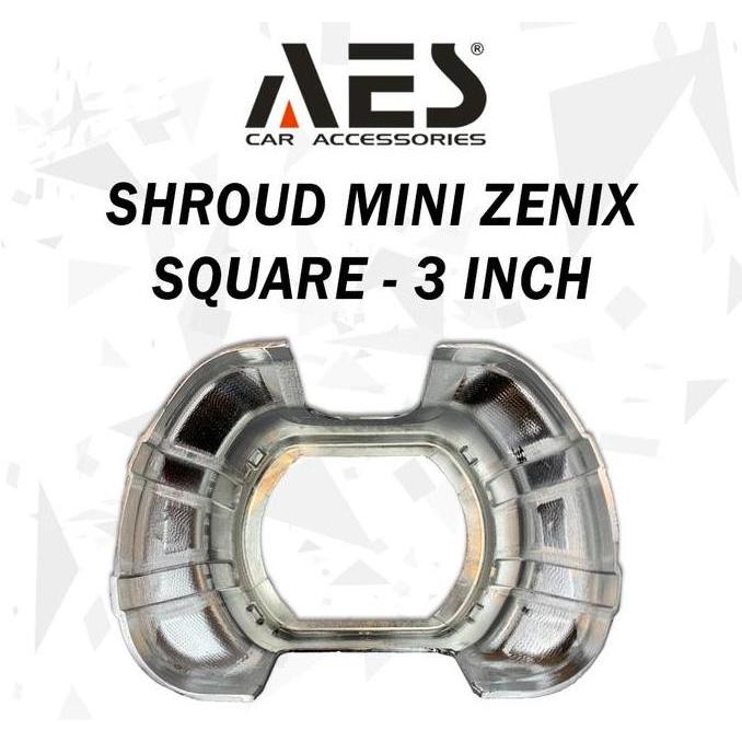 Shroud Mini Zenix 3 Inch Kotak Universal Shroud AES CAR Motorcycle