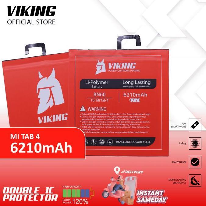 VIKING Baterai Xiaomi Mi Pad 4 BN60 Double Power
