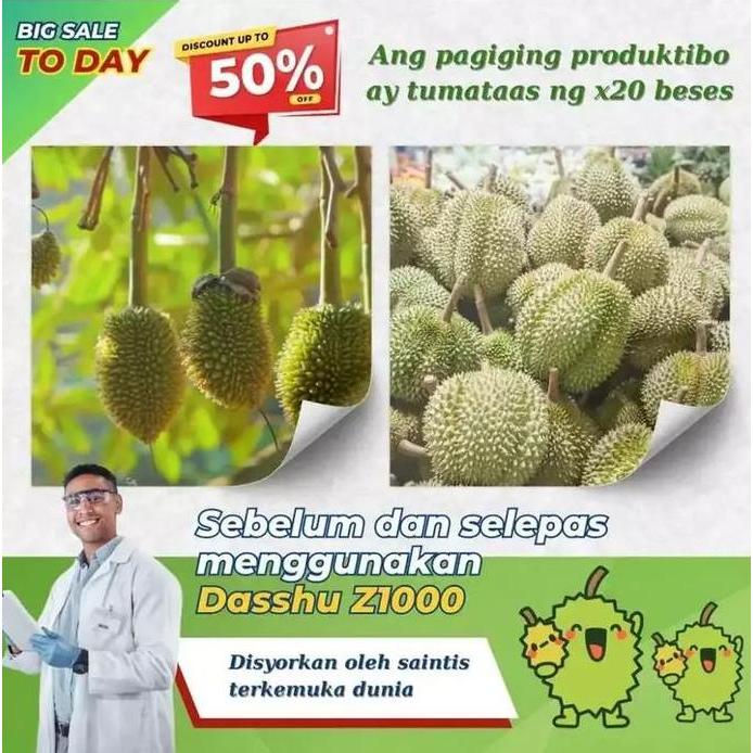 PREMIUM Pupuk Dasshu Z1000 - Perangsang Akar Tunas Buah | Pupuk Organik Kualitas Teknologi Japan Bis