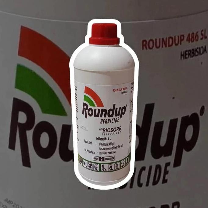 ROUNDUP 1 Liter {CURAH/REPACKING ] Herbisida Sistemik Pura Tumbuh Mati Sampai Akar Tahan Hujan Fleks