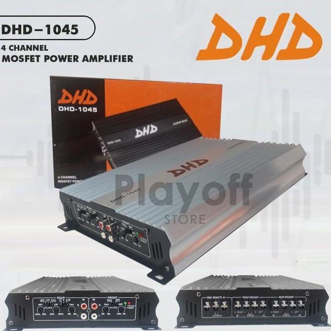 DHD 1045 Amplifier 4 channel Bass (Power Amplifier Mobil)