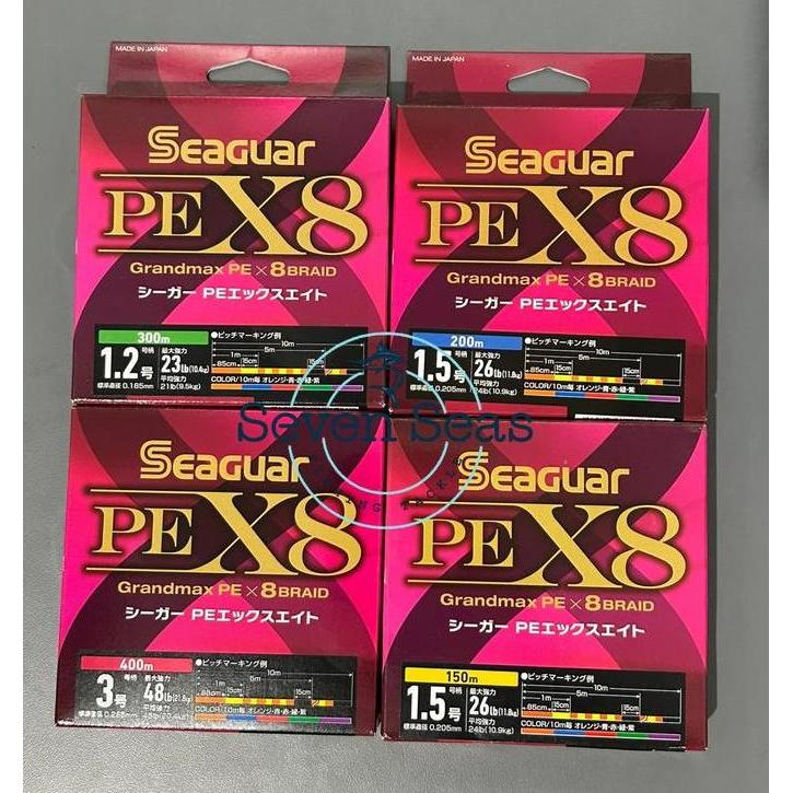 Seaguar Grandmax PE X8 Japan Braided Benang PE 150m 200m 300m 400m (TERBAIK) (TERBARU) (TERMURAH)