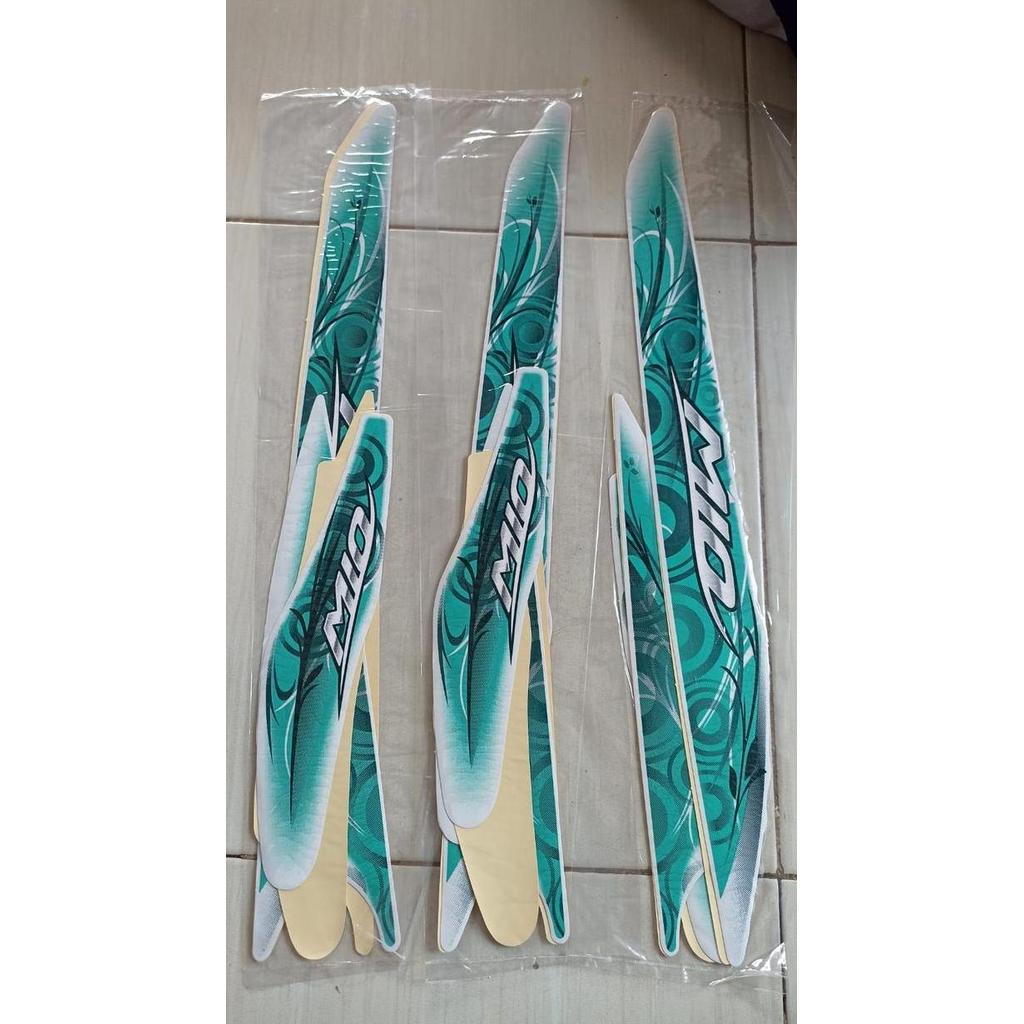 stiker striping motor mio smile sporty 2011 putih full body original