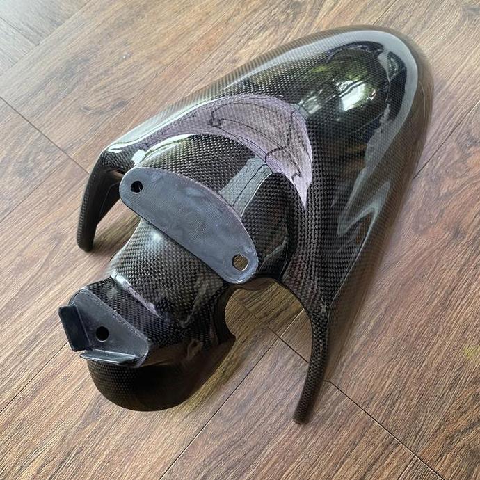 Spakbor depan scoopy fi 2013-2016 carbon kevlar asli